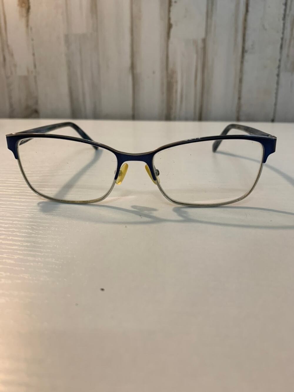 Banana Republic Eyeglass Frames Unisex Blue Snakeskin 13cm